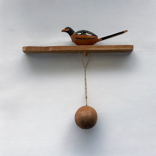 Antikes holzspielzeug vogel - holzspielzeug,