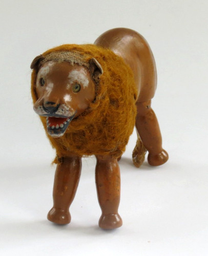 Vintage holz figur - figur, lÖwe