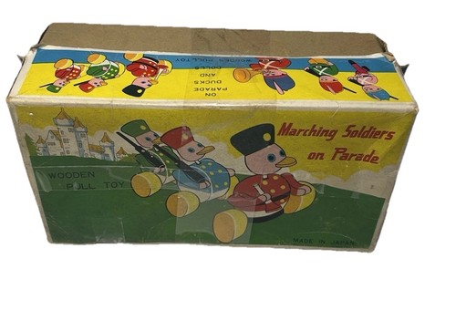 Vintage pull along - along, wooden