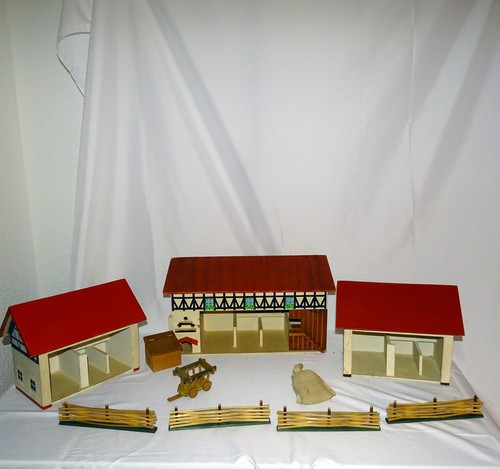 Holz bauernhof set ddr - bauernhof,
