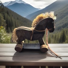 Altes Holzpferd Sammlerstück