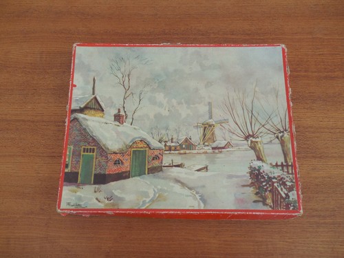 Antik holzpuzzle landschaft - antik,