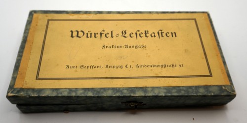 Antiker würfel lesekasten - antiker, würfel-lesekasten